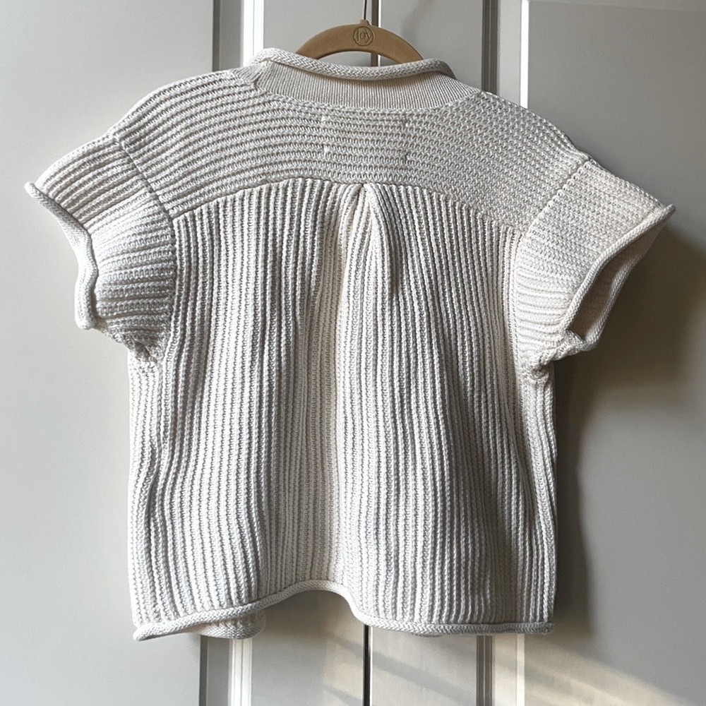 Old Navy Open Front Cardigan Chunky Cable Knit Sweater Size Large (14-16 yo) - Picture 2 of 5